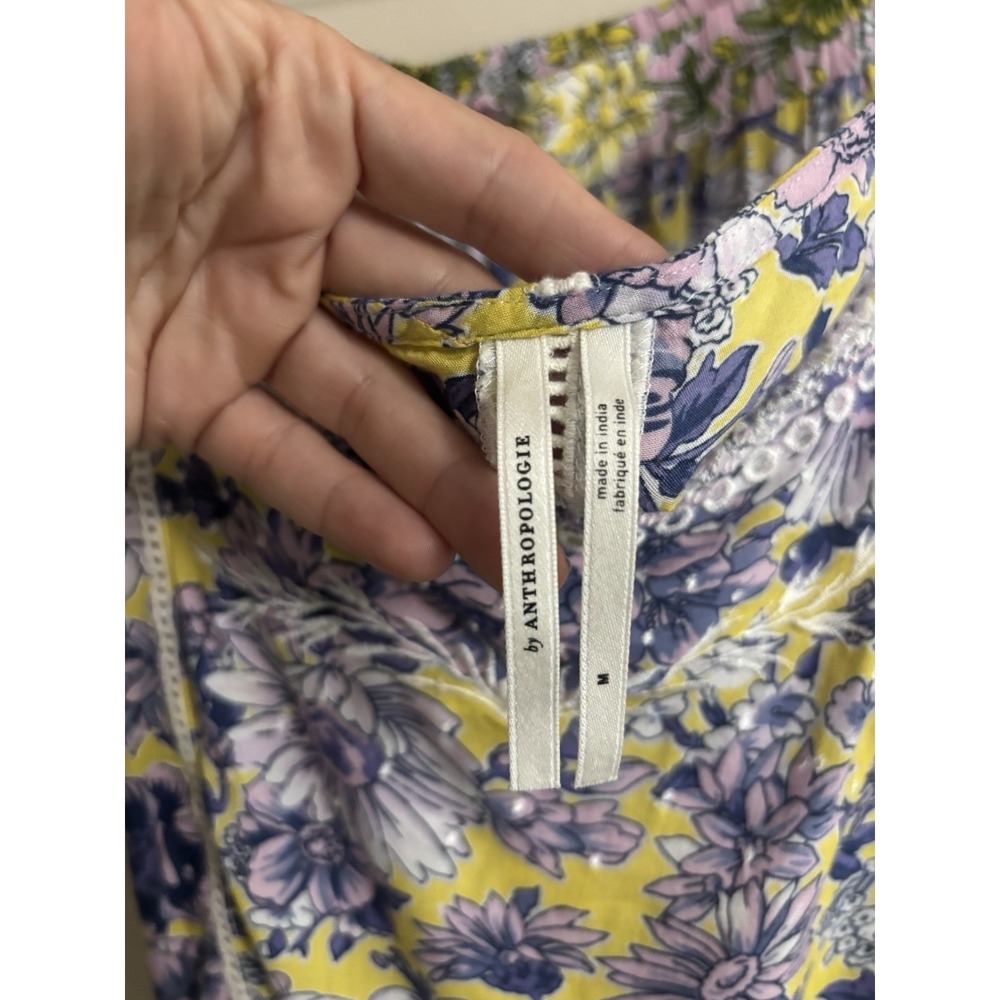 Anthropologie Pajamas Floral Pattern SET Pants Tank Camisole Size Small - Picture 5 of 13